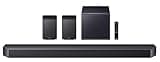 Samsung 756 W True 11.1.4 ch Full Surround Soundbar with Wireless Dolby Atmos | Center-Up-Side-Front Wide-firing Speakers | Alexa | Wi-Fi | HDMI ARC | Optical In | Bluetooth (HW-Q990F/XL, Titan Black)