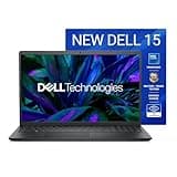 Dell 15, Intel Core 3 14th Gen-100U, 16GB DDR4, 512GB SSD, FHD IPS, 15.6"/39.62cm, Windows 11, Microsoft Office Home 2024, Carbon Black, 1.63Kg, Thin & Light, Laptop Model NO - Dell 15 DCU5250
