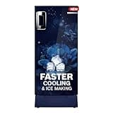 Bosch 187 L, 4 star, Smart Inverter, Direct-Cool Single Door Refrigerator, Sevian Blue (CST18B24VI)|18 Hrs Cooling Retention |Super Freeze |Largest Vegetable Box|Beverage Space |2.5x Faster Cooling