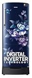 Samsung 183 L, 4 Star, Digital Inverter, Direct-Cool Single Door Refrigerator (RR20C1824HV/HL, Himalaya poppy Blue, Base Stand Drawer)